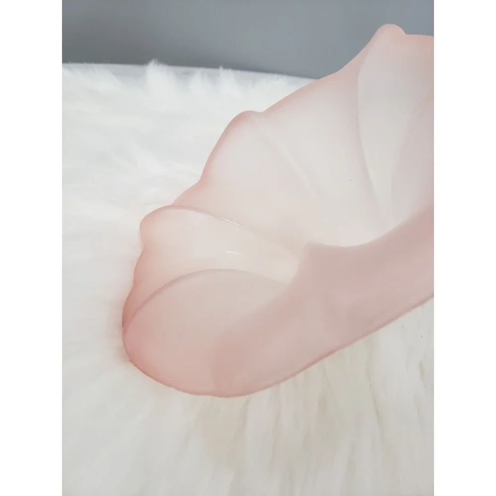 1980s Pink Calla Lilly Hollywood Regency Plastic Lamp Shade Replacement‎ Flower